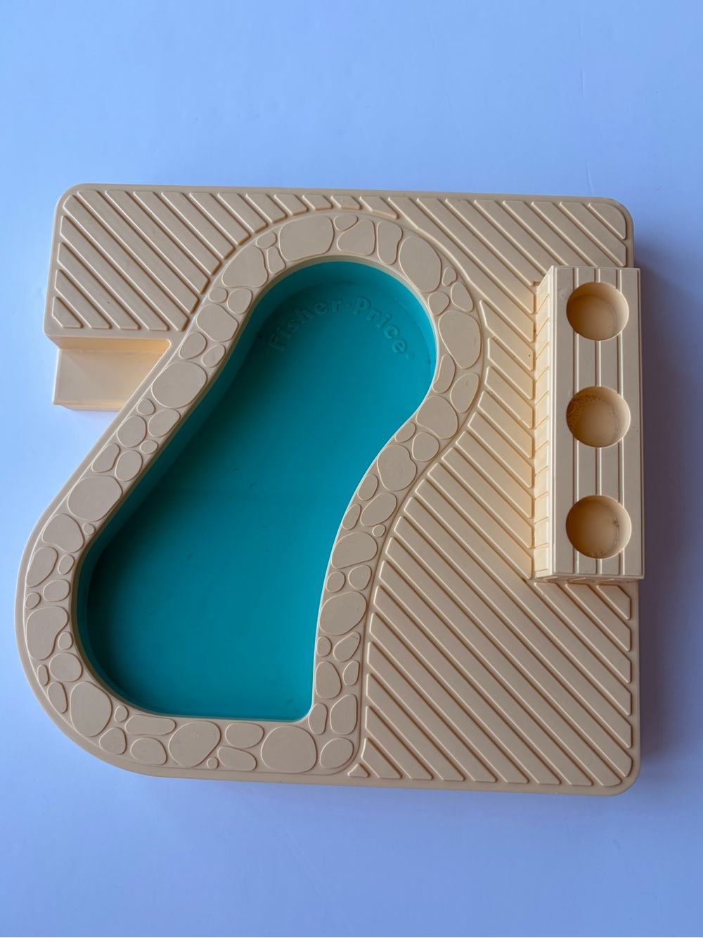 VINTAGE 1986 Fisher Price Play Family Little People Swimming Pool Toy